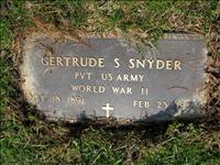 Snyder, Gertrude S